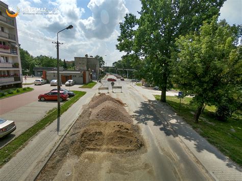 Widziane z góry Remont ul Siennickiej koniec lipca 2018 Galeria