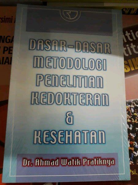 Jual Buku Dasar Dasar Metodologi Penelitian Kedokteran And Kesehatan