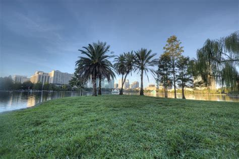 Lake Eola Park stock photo. Image of eola, lake, florida - 26877378