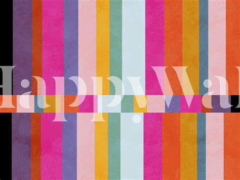 Stripes Colorful Wallpaper - Buy Online at Happywall