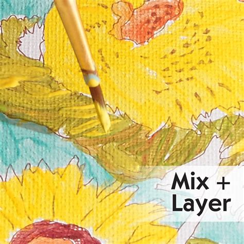 Faber Castell Paint By Number Sunflowers Kit Van Gogh Museum Series