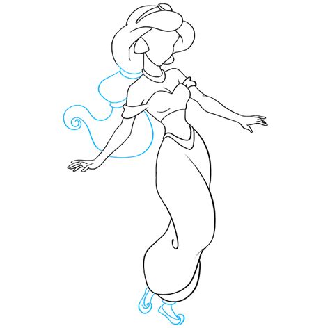 How To Draw Princess Jasmine From Disney S Aladdin Really Easy