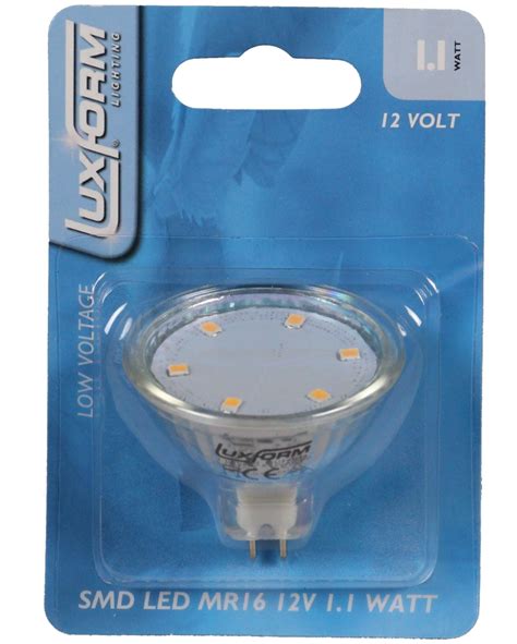 Glass Mr16 Spot Ac Dc 12v 1 1w 2700k Luxform Lighting