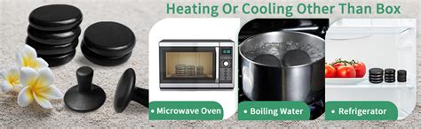 Amazon HDYAR Hot Stones For Massage Large Essential Basalt Massage Stones Set In