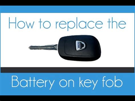 Dacia Key Fob Battery Replacement Sandero Spring Logan Dokker