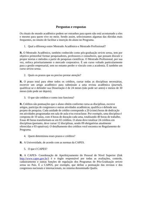 Pdf Perguntas E Respostas Unip Br Perguntas E Respostas Os