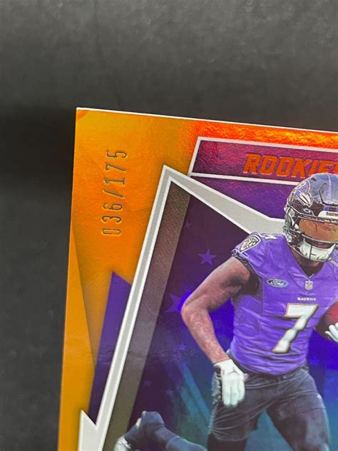 Panini Rookies Stars Orange Rashod Bateman For Sale