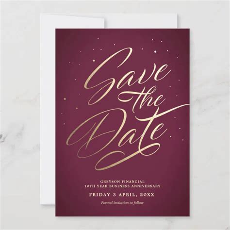 Elegant Save The Date Invitation Zazzle