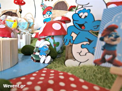 Smurfs Village Birthday Party Ideas Photo 1 Of 28 Catch My Party