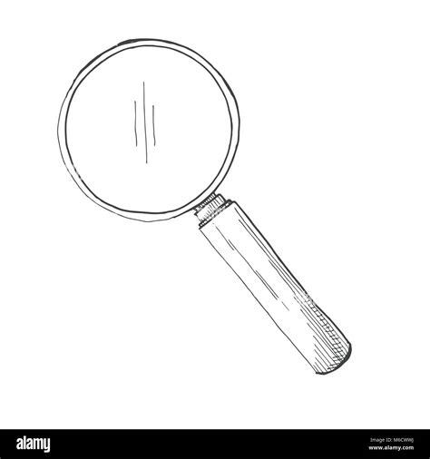 Magnifying Glass Vector Sketch Cut Out Stock Images And Pictures Alamy