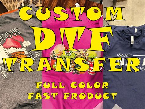 Dtf Transfer Custom Ready For Press Dtf Transfers Full Color