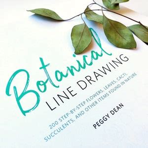 Botanical Line Drawing Paperback Book new Version Signed 200 Step-by ...