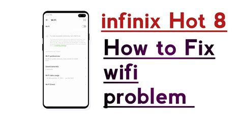 Infinix Hot 8 How To Fix Wifi Problem YouTube