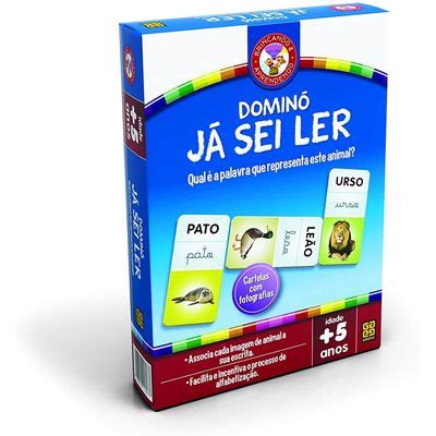 Jogo Educativo Domin J Sei Ler Grow Real Brinquedos