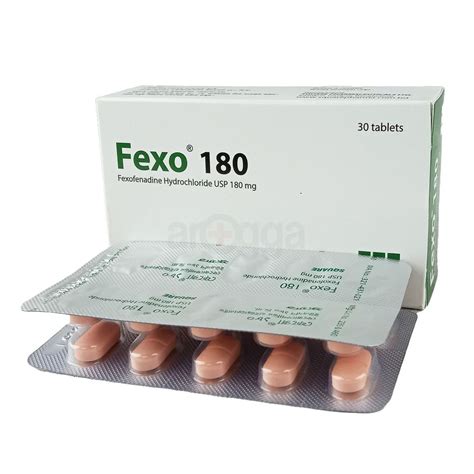 Fexo 180mg Tablet - Arogga Online Pharmacy