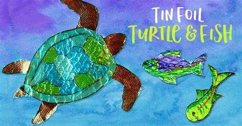 Sea Turtle Fish Collage | Deep Space Sparkle