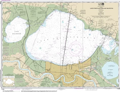 NOAA Nautical Chart 11369 Lakes Pontchartrain And Maurepas In 2022