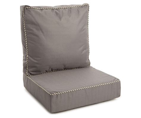 Broyhill Gray Linen Deep Seat Outdoor Cushion Set Big Lots Outdoor Cushions Deep Seating