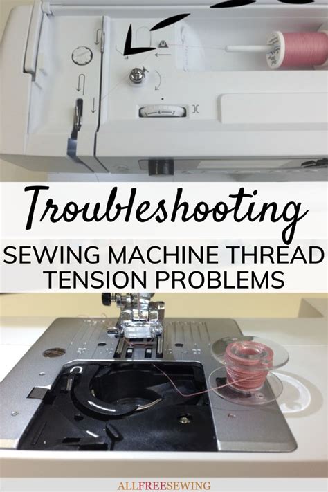 Sewing Machine With The Words Troubleshooting Sewing Machine Thread