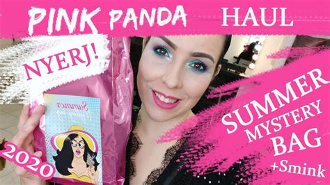 NYERJ PINK PANDA HAUL és SUMMER MYSTERY BAG 2020 Smink YouTube