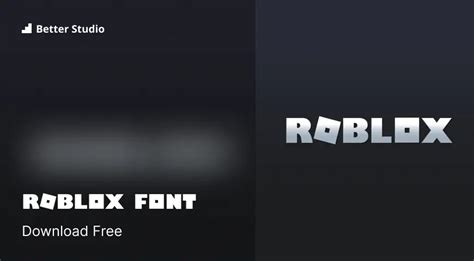 Roblox Font: Download Free Font & Logo