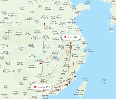 Flights From Nanjing To Guangzhou NKG To CAN Flight Routes