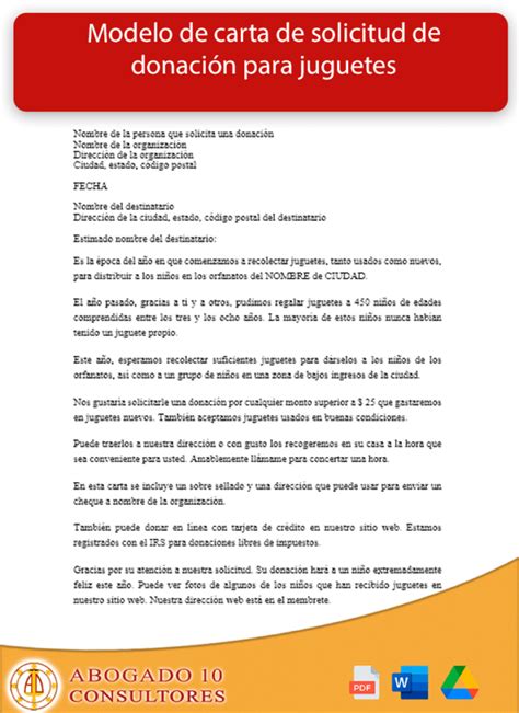 Cómo escribir una carta de solicitud de donación para juguetes