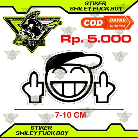 Jual Stiker Smiley Fuck Boy Shopee Indonesia