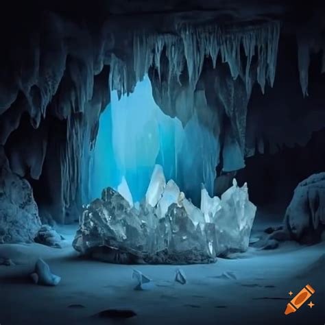 Crystal Formation Resembling A Crown In A Cavern On Craiyon