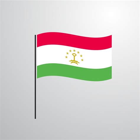 Tajikistan waving Flag 14239591 Vector Art at Vecteezy