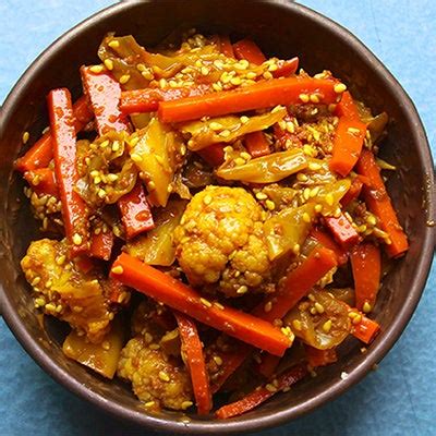 Cauliflower Cabbage And Carrot Achaar Malaysian Style Pickle