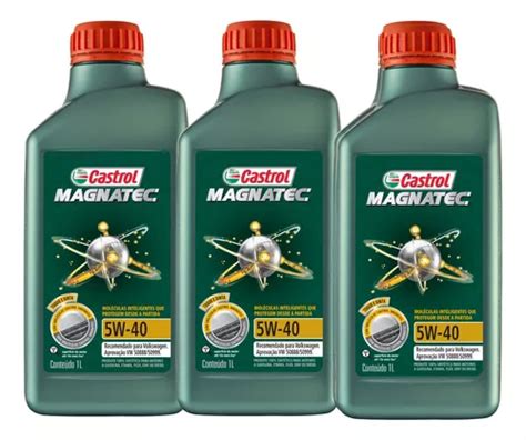 Óleo Para Motor 5w40 Castrol Magnatec Vw 508 88 3 Litros