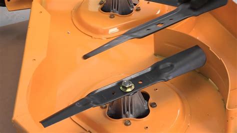 How To Change The Blades On Rzt Zero Turn Riding Mowers Youtube