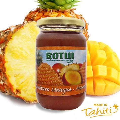 Confiture Mangue Ananas Tahiti Manutea Rotui Moorea G La Boutique