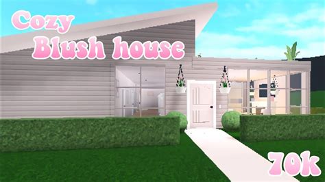 70k Cozy Blush House Bloxburg Speedbuild YouTube