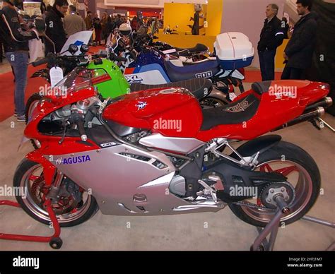 Italian Racing Bike Mv Agusta F4 Serie Oro 1999 Stock Photo Alamy