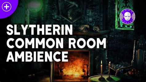 Slytherin Common Room ⚡ Harry Potter Ambience Asmr ⚡ Fireplace And Rain Asmr Youtube