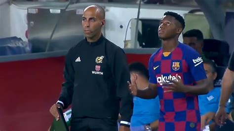 16 Years Of Ansu Fati First Debut For Barcelona Youtube