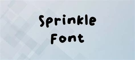 Sprinkle Font Free Download