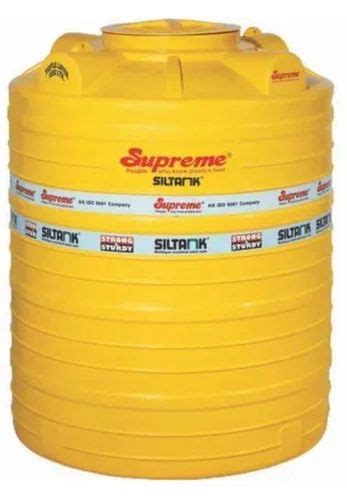 Supreme Siltank 3 Layer Water Tank Yellow 1000Lt At Rs 7000 Piece