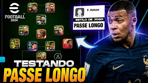 FUNCIONA Testando O Estilo De Jogo DO MOMENTO No Efootball 24 Mobile