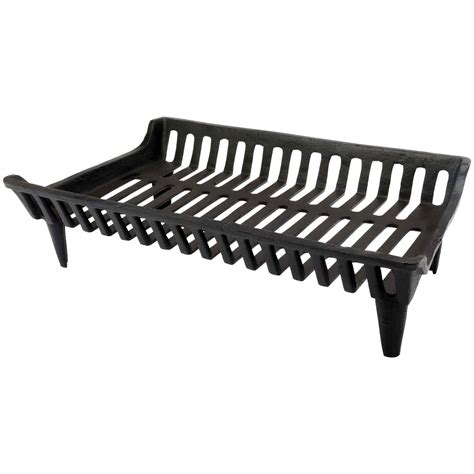 Liberty Foundry G800-27 Heavy-Duty Cast-Iron Fireplace Grate with 4" Clearance (27 ...