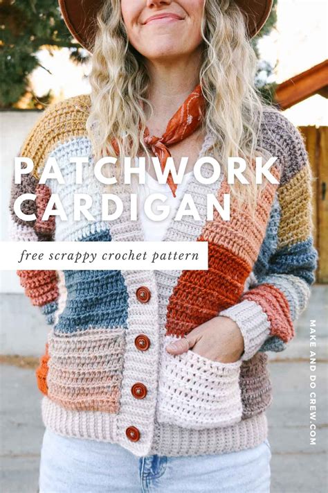 The Patchwork Party Cardi Free Pattern And Video Tutorial Crochet