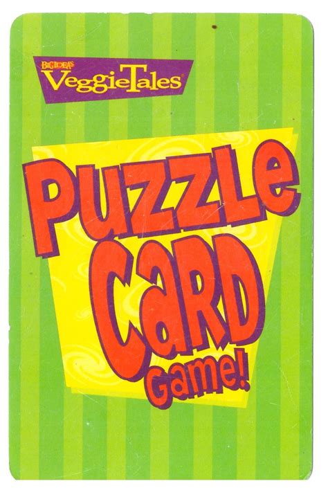 VeggieTales Puzzle Card Game | Big Idea Wiki | Fandom