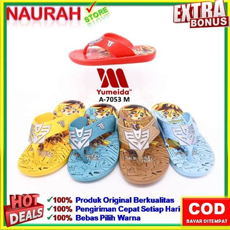 Jual Sandal Jepit Anak Pria Yumeida A 7053 Karakter Superhero