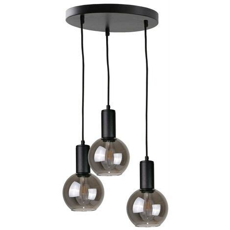 Keter Lighting 1233 Supra Cluster Pendel Deckenleuchte Schwarz 30cm