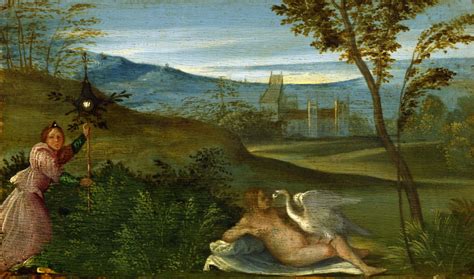 Leda And The Swan Painting By Giorgio Da Castelfranco Known As