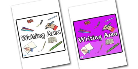 FREE! - 👉 Writing Area Sign (teacher made)