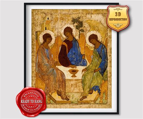 Andrei Rublev the Trinity Giclee Print Texture Gel Reproduction ...