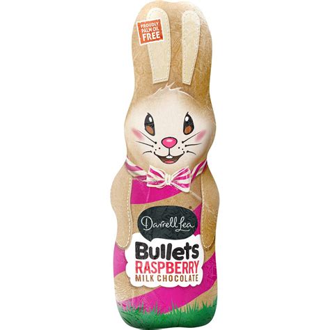 Darrell Lea Raspberry Bullets Milk Chocolate Easter Bunny 170g Woolworths